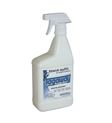 Tagaway graffiti remover in 1 GAL.. is our lighter version for smooth and  painted surfaces. This graffiti removal product is preferred by schools and  municipalities for marker vandalism removing.